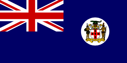Antigua bandera de Jamaica