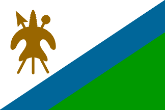 Antigua bandera de Lesotho