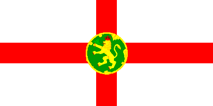Antigua bandera de Isla de Alderney