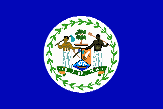 Antigua bandera de Belize