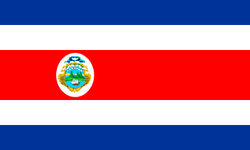 Antigua bandera de Costa Rica
