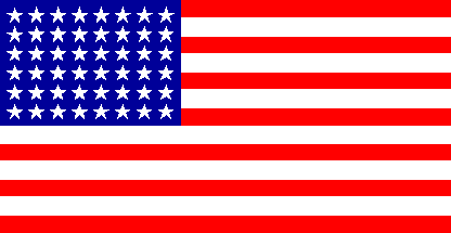 Antigua bandera de Estados Unidos
