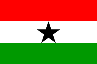 Antigua bandera de Ghana