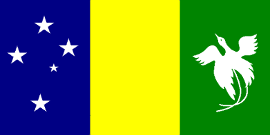 Antigua bandera de Papua Nueva Guinea