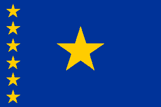 Antigua bandera de República democrática del Congo