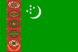 Bandera actual de Turkmenistan