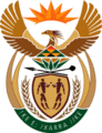Escudo actual de Sudáfrica