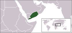 Mapa del territorio actual de Yemen del sur