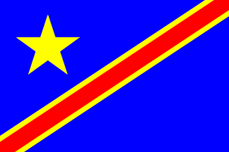 Antigua bandera de Zaire Antigua bandera de Zaire
