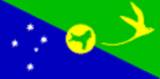 Bandera de Islas Chrystmas Bandera actual de Islas Chrystmas