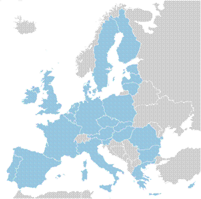 Mapa territorial global de Unión Europea Mapa del territorio actual de Unión Europea